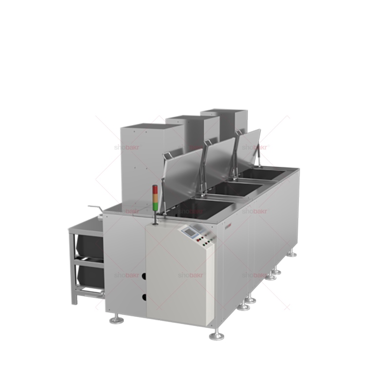 手动三槽带抛动超声波清洗机